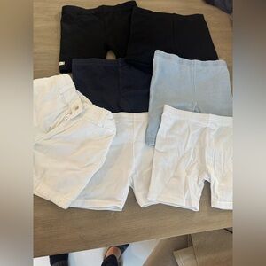 Kids Cotton Shorts‎ Set - Black, Blue, White